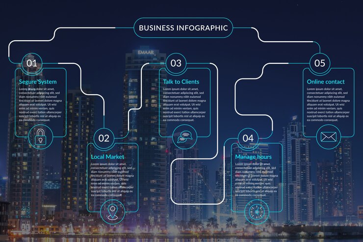 Business Infographic With Photo 23 2148445980