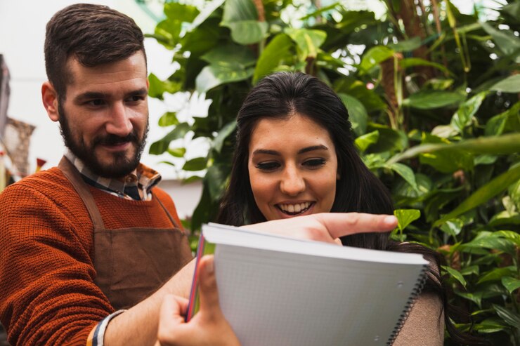 Gardeners Examining Plants 23 2147768576